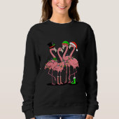 Flamingo Vrolijk Kerstfeest Grappig Flamingo Lover Trui (Voorkant)