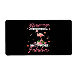 Flamingo   Vrouwen Nursemingo als normale verpleeg Etiket