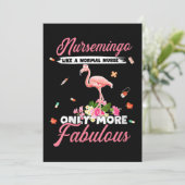 Flamingo | Vrouwen Nursemingo als normale verpleeg Save The Date (Staand voorkant)