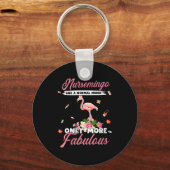 Flamingo | Vrouwen Nursemingo als normale verpleeg Sleutelhanger (Voorkant)