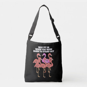 Flamingo waarom in toen je werd geboren om uit te crossbody tas