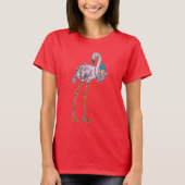 Flamingo Waffle ijs T-shirt (Voorkant)