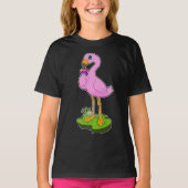 Flamingo Waffle ijs T-shirt (Voorkant)