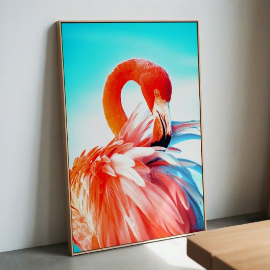 Flamingo wall art poster