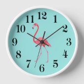 Flamingo Wall Clock (Voorkant)