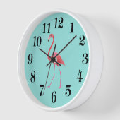 Flamingo Wall Clock (Hoek)
