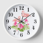 Flamingo Wall Clock (Voorkant)