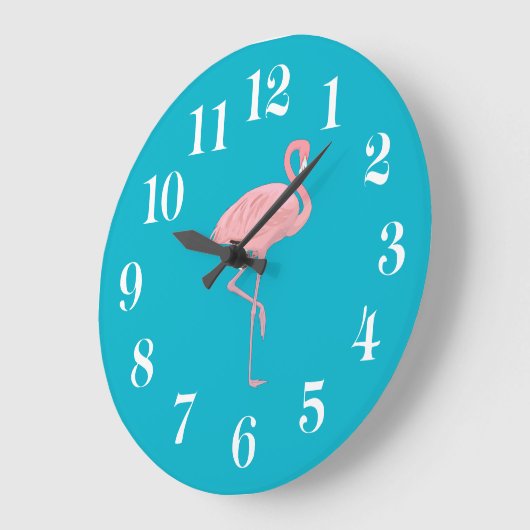 Flamingo Wall Clock Grote Klok (Hoek)