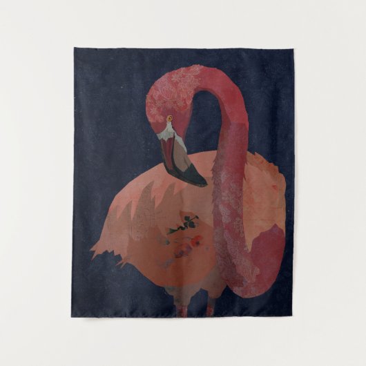 FLAMINGO WANDKLEED (Voorkant)