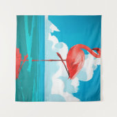 Flamingo Wandkleed (Voorkant (horizontaal))