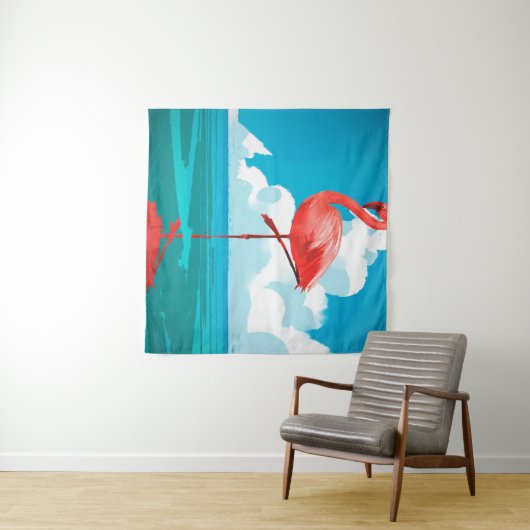 Flamingo Wandkleed (In Situ (horizontaal))