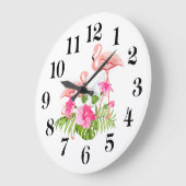 Flamingo Wandklok (Hoek)