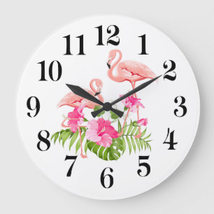 Flamingo Wandklok