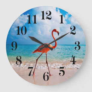 Flamingo Wandklok