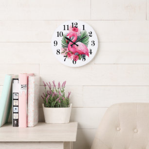 Flamingo Wandklok