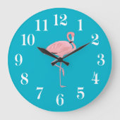 Flamingo Wandklok (Voorkant)