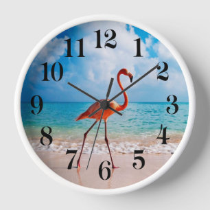 Flamingo Wandklok