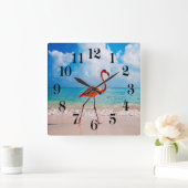 Flamingo Wandklok (Huis)