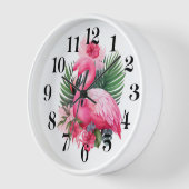 Flamingo Wandklok (Hoek)