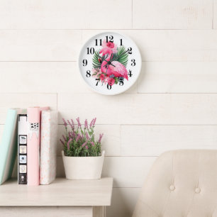 Flamingo Wandklok