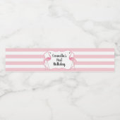 Flamingo Waterfles Etiket (Enkel label)
