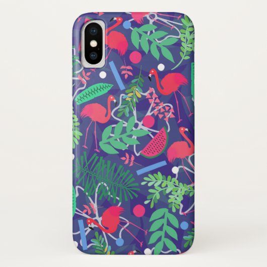 Flamingo Watermelon iPhone Case (Achterkant)
