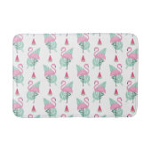 Flamingo & Watermelon Pastel Pattern Badmat (Voorkant)