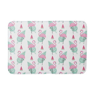 Flamingo & Watermelon Pastel Pattern Badmat