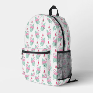 Flamingo & Watermelon Pastel Pattern Bedrukte Rugzak