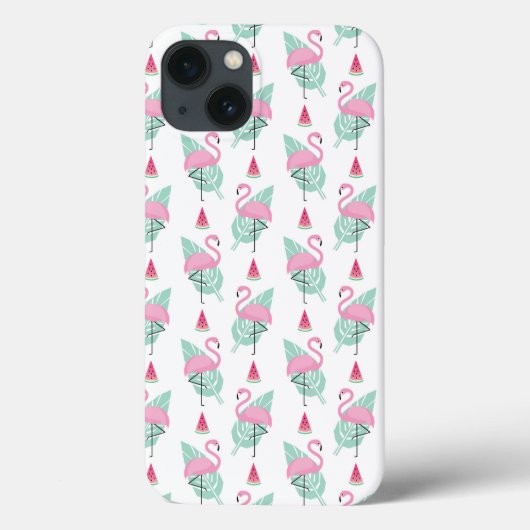 Flamingo & Watermelon Pastel Pattern Case-Mate iPhone Case (Achterkant)
