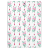 Flamingo & Watermelon Pastel Pattern Klembord (Achterkant)
