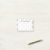 Flamingo & Watermelon Pastel Pattern Post-it® Notes (Op bureau)