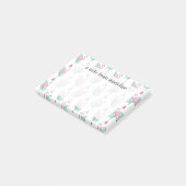 Flamingo & Watermelon Pastel Pattern Post-it® Notes (Schuin)
