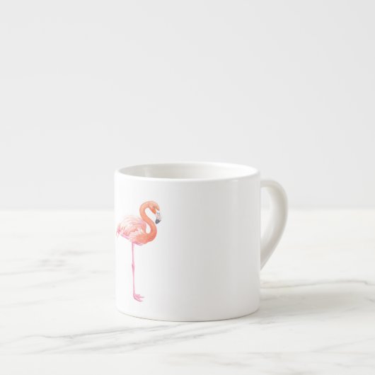 Flamingo-waterverf Espresso Kop (Voorkant rechts)