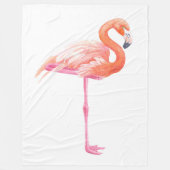 Flamingo-waterverf Fleece Deken (Voorkant)