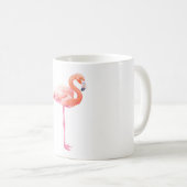 Flamingo-waterverf Koffiemok (Voorkant rechts)