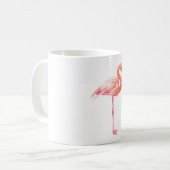 Flamingo-waterverf Koffiemok (Voorkant links)