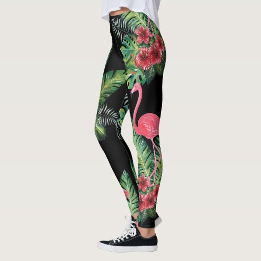 Flamingo-Waterverf Leggings (Links)