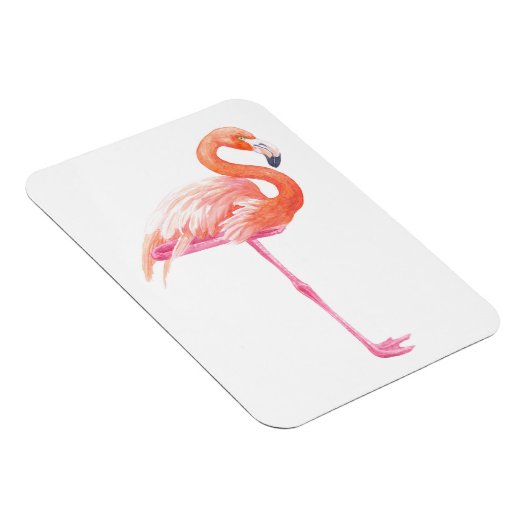 Flamingo-waterverf Magneet (Rechterzijde)