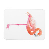 Flamingo-waterverf Magneet (Horizontaal)