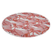 Flamingo Waterverf: Naadloos Patroon Snijplank (Hoek)