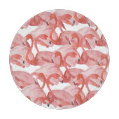 Flamingo Waterverf: Naadloos Patroon Snijplank (Voorkant)