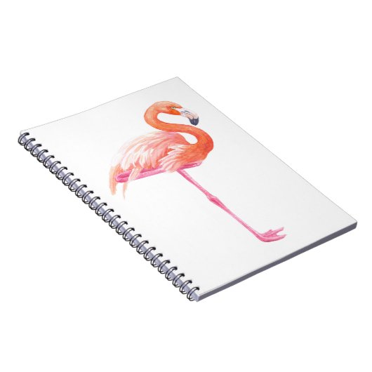 Flamingo-waterverf Notitieboek (Rechterzijde)