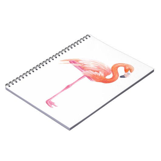 Flamingo-waterverf Notitieboek (Linkerzijde)