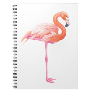 Flamingo-waterverf Notitieboek