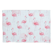 Flamingo waterverf, pastel achtergrond naadloze pa kussensloop (Voorkant)