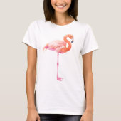 Flamingo-waterverf T-shirt (Voorkant)