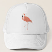 Flamingo Waterverf Trucker Hat Trucker Pet (Voorkant)