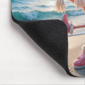 Flamingo Wearing Winter Boots and Scarf Muismat (Hoek)