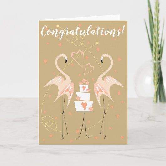 Flamingo Weddenschap Kaart (Voorkant)